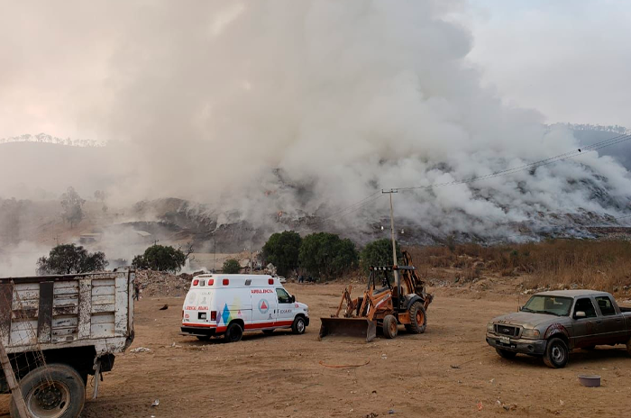 Tiradero Chimalhuacán incendio 2