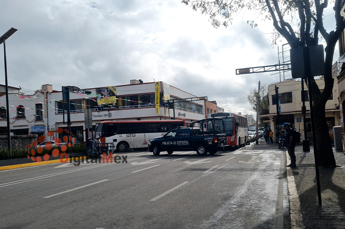 Video Alerta Cierran calles del centro de Toluca por protestas 2
