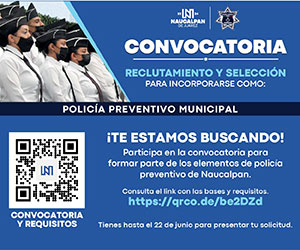 Reclutamiento policia municipal Naucalpan