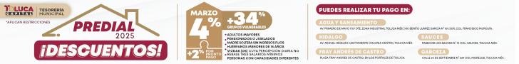 Toluca descuentos predial 2025