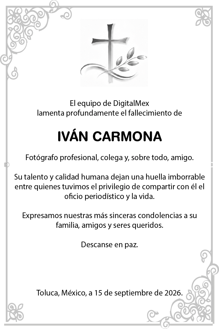 Esquela Iván Carmona