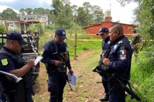 Al lugar arribaron elementos de la policía estatal y municipal