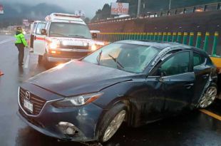 El accidente tuvo lugar a la altura de “Las Alas” en el municipio de Ocoyoacac