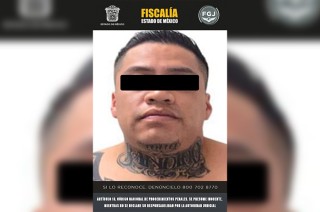 Tras ser aprehendido en la colonia La Mora, en Ecatepec, fue ingresado al Centro Penitenciario y de Reinserción Social de Nezahualcóyotl.