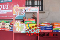 Uno de los centros de acopio se encuentra en el Palacio de Gobierno, en Toluca.