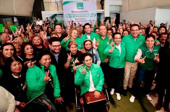 El apoyo de figuras cercanas a Eruviel Ávila da impulso al Partido Verde en el Estado de México.