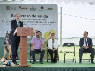 Banderazo de salida para la campaña de esterilización 