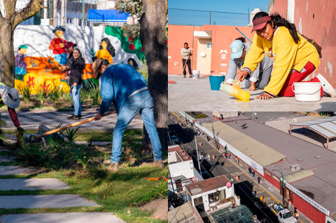 El programa impulsado por el alcalde Ricardo Moreno ha permitido la recuperación de espacios públicos, con trabajos de pintura, rehabilitación y mejora urbana en toda la ciudad.