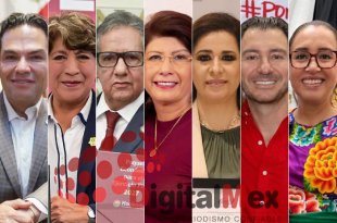 Enrique Vargas, Delfina Gómez, Higinio Martínez, Mariela Gutiérrez, Laura González, Elías Rescala, Azucena Cisneros