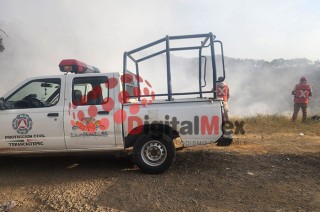 El siniestro ocurrió en el Barrio de Cantarranas, a la altura del kilómetro 73 de la carretera federal 134, en el paraje conocido como &quot;La Curva de la Virgencita&quot;, alcanzando hasta la estación de traslado de residuos sólidos