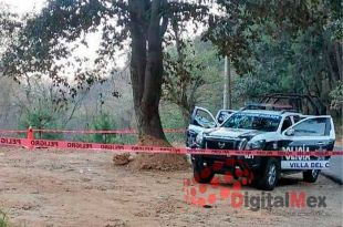 A unos metros fue abandonado un carro calcinado.