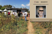 Vivienda del Barrio Primera de Santa Ana, en Tonatico, donde un adulto mayor realizó disparos que causaron daños materiales.