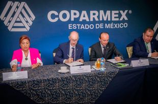 Firman UAEMéx y Coparmex convenios de colaboración
