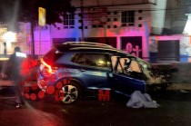 La víctima conducía una camioneta Volkswagen Tiguan que perdió un neumático debido al impacto.