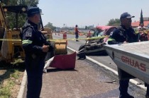 El conductor del taxi fue trasladado al Hospital Las Américas de Ecatepec