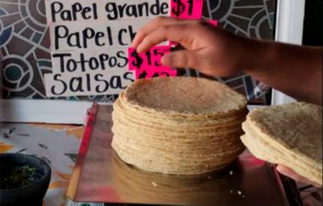 Inalcanzable precio de la tortilla; caen 70% ventas en #Edomex