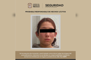 La detenida, junto con la posible droga, fue presentada ante la Agencia del Ministerio Público.