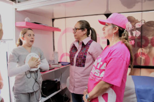 Azucena Cisneros Coss puso en marcha la Ruta Rosa 2025 en Ecatepec