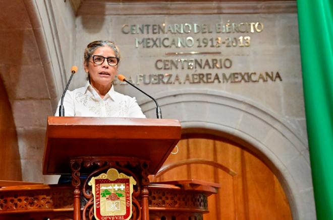 La legisladora de Movimiento Ciudadano, Juana Bonilla Jaime, solicitó atención, seguimiento y resolución de los delitos vinculados a la violencia de género.