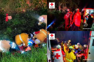 Cruz Roja Toluca y Metepec realizaron un complejo rescate en la madrugada.