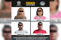 En el lugar se logró la detención de Edwin “N”, Edson “N”, Elizabeth Monserrat “N” y Jessica “N”, así como a otras dos menores de edad