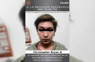 Christopher Brayan “N”, quien era su novio y el presunto responsable de su feminicidio