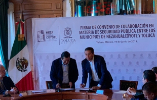 Coordinan esfuerzos en seguridad Toluca y Nezahualcóyotl