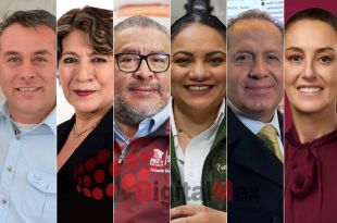 Mario Vázquez, Delfina Gómez, Horacio Duarte, Alhely Rubio, Eruviel Ávila, Claudia Sheinbaum 