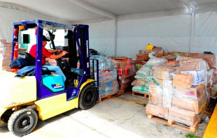 Suma DIFEM 290.5 toneladas de víveres enviados a municipios afectados por temblor