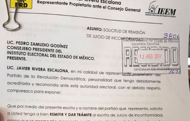 Impugnan PRD y Morena entrega de constancia de mayoría