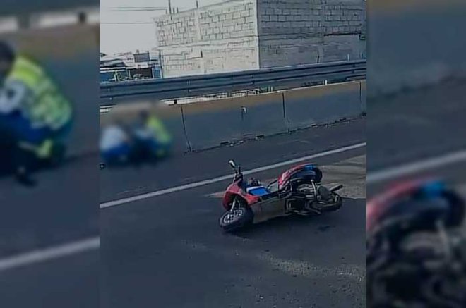 Video: Choque entre motocicleta y motoneta deja al menos cinco lesionados en Ecatepec