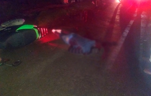 Matan a motociclista en San Pablo Autopan, Toluca