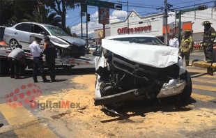 Toluca: Choque en Isidro Fabela y Gómez Farías deja 4 lesionados