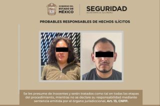 Fátima “N” y Pío “N” fueron detenidos en Calimaya y puestos a disposición del Ministerio Público.