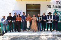 Nancy Valdez encabeza la entrega de la primera etapa de la delegación en Ocoyoacac.