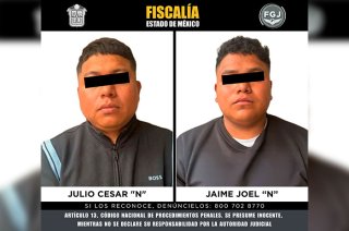 Jaime Joel “N” y Julio César “N” fueron ingresados a un Centro Penitenciario y de Reinserción Social de la zona.