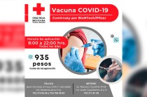 #Video: Cruz Roja aplica vacuna Pfizer contra COVID en Toluca y Metepec sin cita