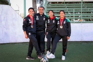 Lesli Yohali García, Yaretzi Zeltzin Vargas y Cinthya Saraí Lara superaron retos como el cambio del fútbol soccer a fútsal