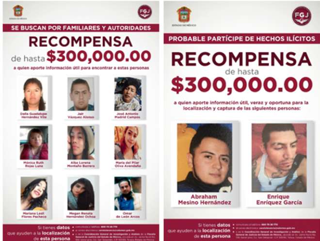 FGJEM ofrece recompensas por información