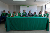 Nuevos líderes del PRI que se incorporan al PVEM.