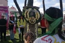 El colectivo realizó una caminata y un homenaje a las heroínas no valoradas ni reconocidas en su justa dimensión, como lo fue Leona Vicario.