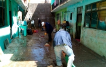 Avanzan 80% trabajos de limpieza en colonia de Tejupilco afectada por lluvias