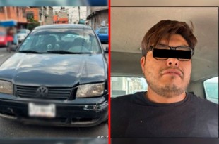Gracias a un cerco virtual con cámaras estatales, se localizó el vehículo y se detuvo al chofer, Juan &quot;N&quot; de 31 años