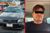 Gracias a un cerco virtual con cámaras estatales, se localizó el vehículo y se detuvo al chofer, Juan &quot;N&quot; de 31 años