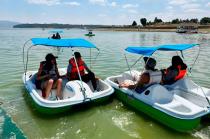 Las Peñas es un embarcadero a la orilla de la Presa de Villa Victoria