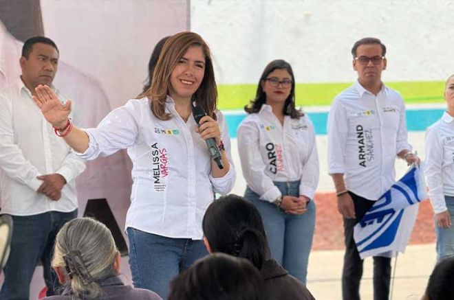 Pavimentación y seguridad promete Melissa Vargas en Capultitlán y Tlacotepec