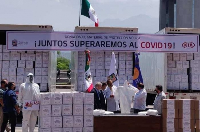 KIA Motors México dona equipo de protección a #NuevoLeón
