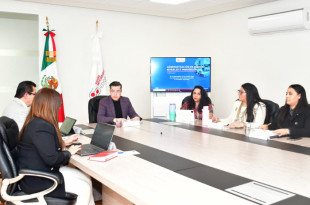 Integrantes de la Comisión Ejecutiva de la SESAEMM durante la sesión en la que se aprobó realizar sesiones itinerantes