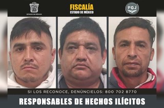 Fabián Montufar Ramírez, Eric de los Santos Reyes y Rubén Sánchez Loza fueron presentados ante el Ministerio Público y luego ingresados al Centro Penitenciario y de Reinserción Social de la zona.