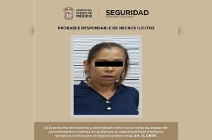 Lucia “N” de 42 años de edad fue puesta a disposición de la Fiscalía Regional con sede en el municipio. 